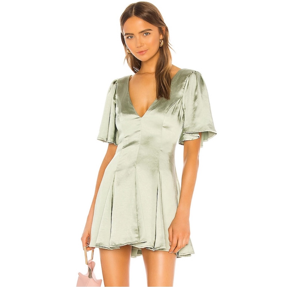Lovers + Friends Green Short Sleeve Dress - Size Large, NEVER WORN